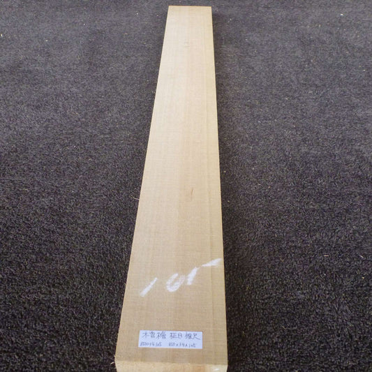 彫刻材 天然木曽檜 柾目板 短尺 L850×T34×W105mm 850034105 無節