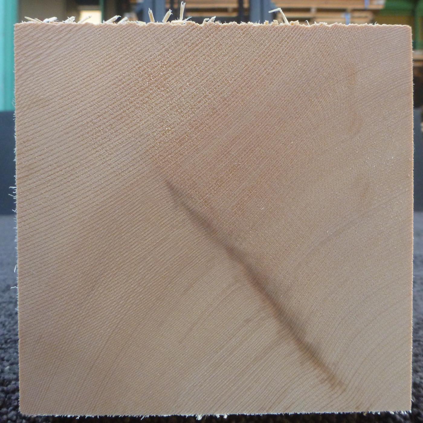 彫刻材 天然木曽檜 柾目盤 ラフ材 L1150×T120×W120mm TKSQ-9