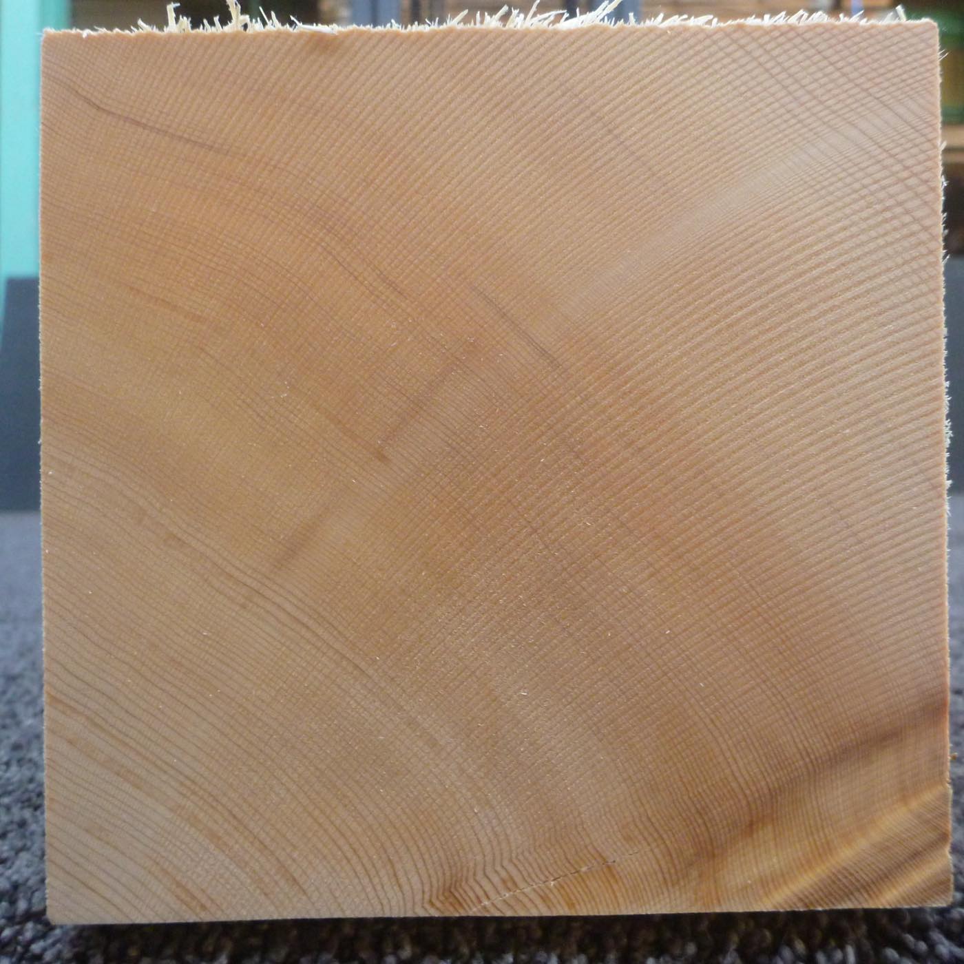 彫刻材 天然木曽檜 柾目盤 ラフ材 L1150×T120×W120mm TKSQ-9