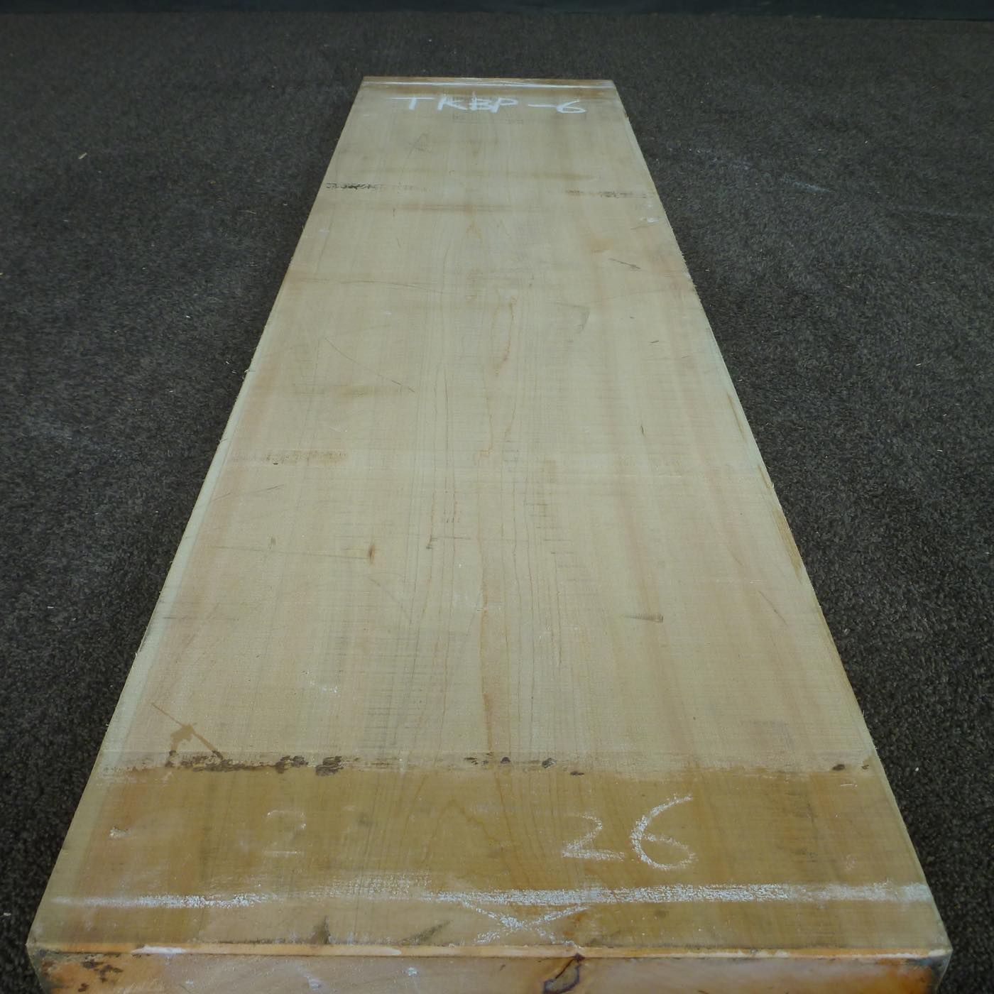 彫刻材 天然木曽檜 板目板 ラフ材 L1300×T45×W365mm TKBP-6