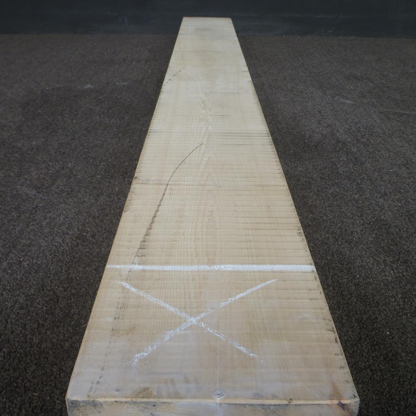 彫刻材 天然木曽檜 板目板 ラフ材 L1850×T100×W200mm TKBP-7
