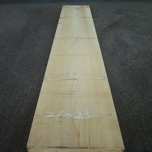 彫刻材 天然木曽檜 板目板 ラフ材 L1800×T45×W330mm TKBP-16