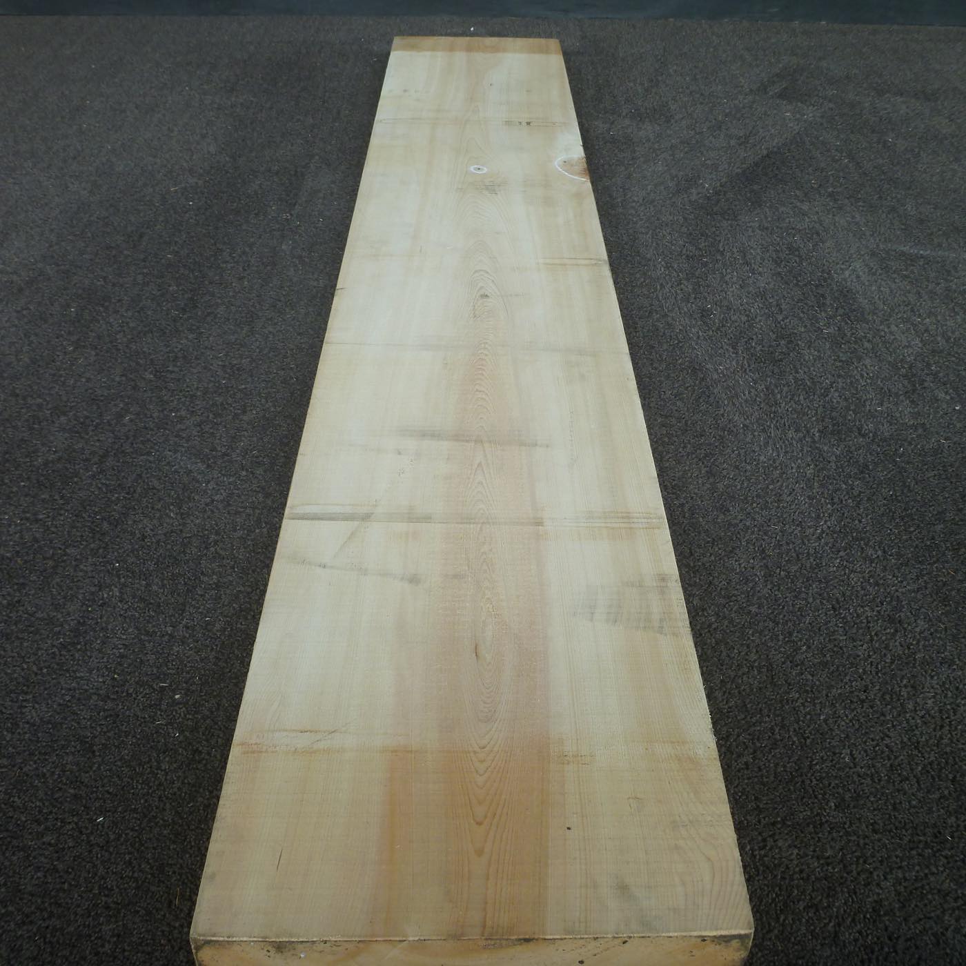 彫刻材 天然木曽檜 板目板 ラフ材 L1800×T45×W330mm TKBP-16