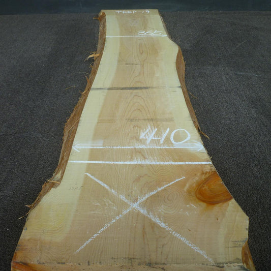 彫刻材 天然木曽檜 板目板 ラフ材 L1700×T65×W365mm TKBP-17