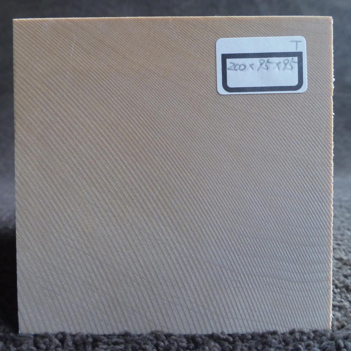 立体彫刻用材 シナ 200×95×95mm 143800095T【この商品は送料無料です】