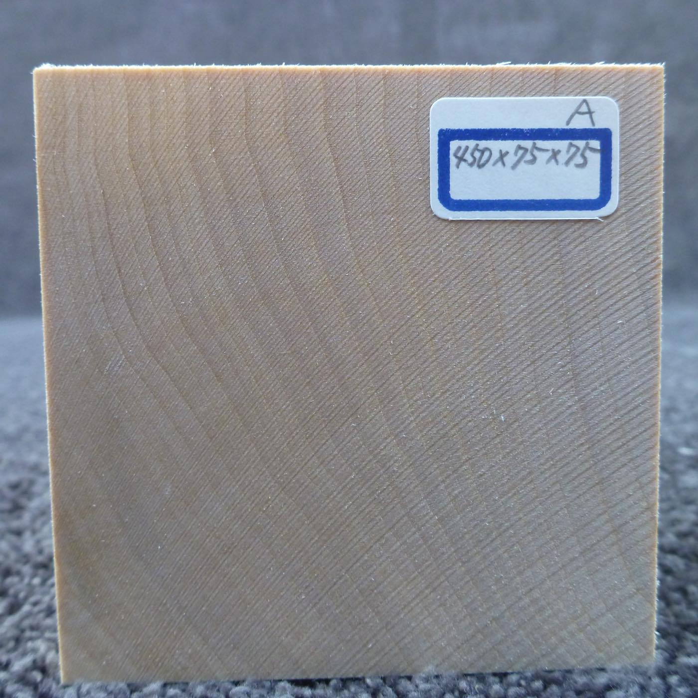 立体彫刻用材 シナ 450×75×75mm 143400075A【この商品は送料無料です】