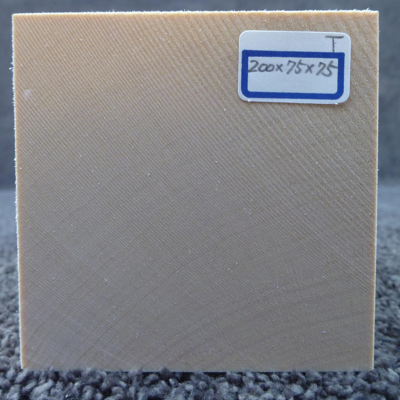 立体彫刻用材 シナ 200×75×75mm 143800075T【この商品は送料無料です】