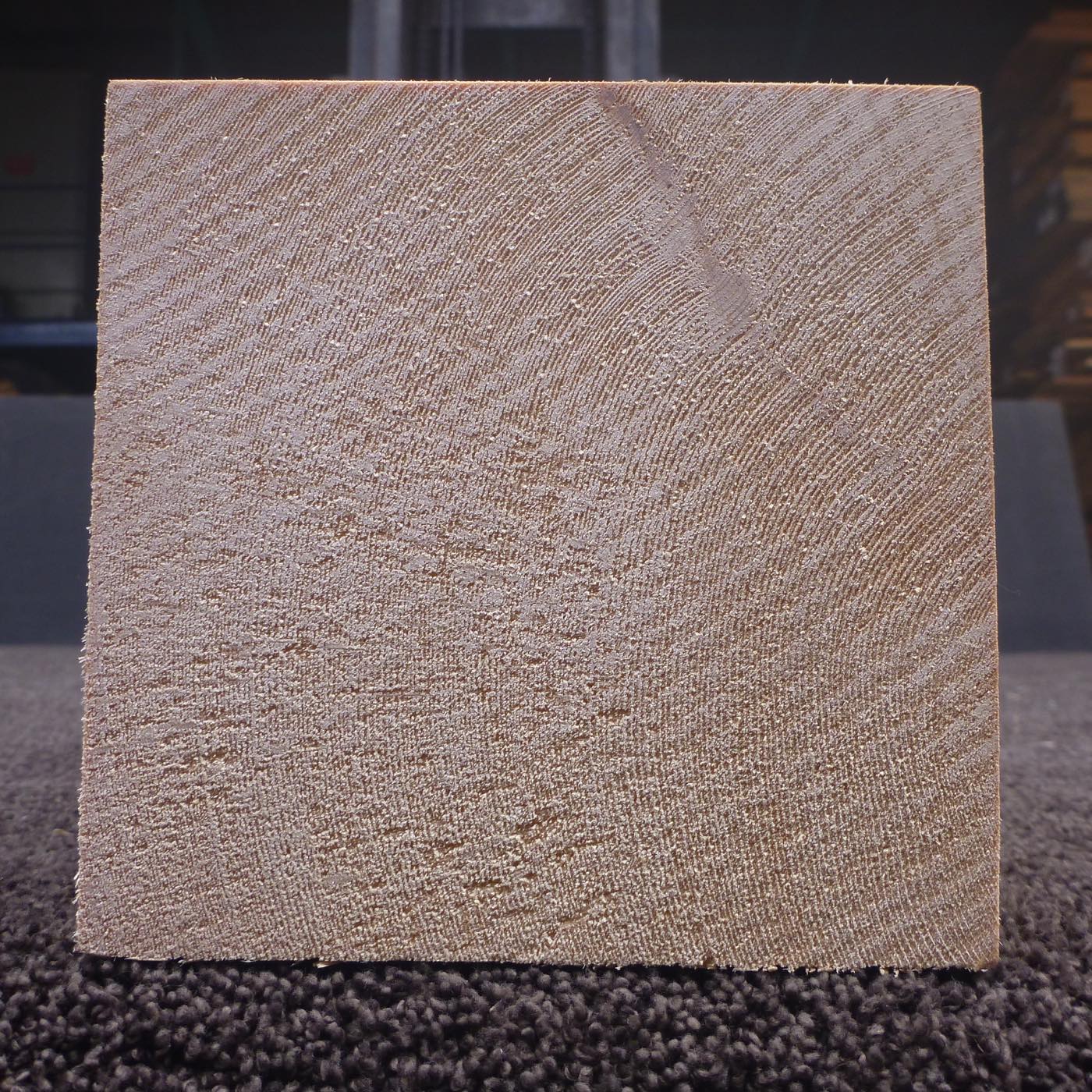 彫刻材 天然木曽檜 柾目盤 ラフ材 L450×T128×W128mm 3A128128 Aグレード 定番商品
