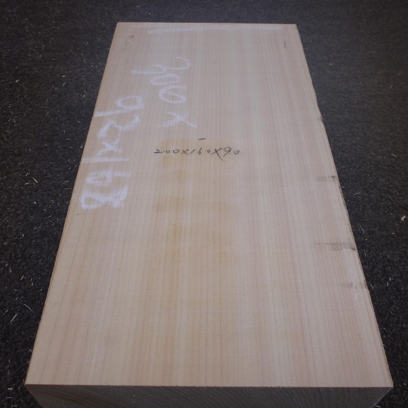 彫刻材 人工桧 柾目盤 ラフ材 L300×T92×W168mm JH4A092168 Aグレード 定番商品