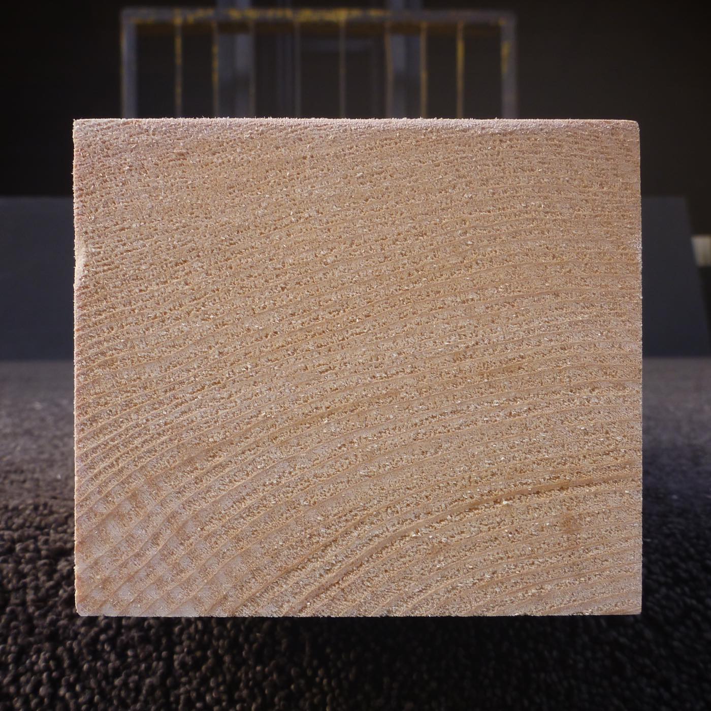 彫刻材 人工桧 板目盤 ラフ材 L450×T90×W105mm JH3A090105 Aグレード 定番商品