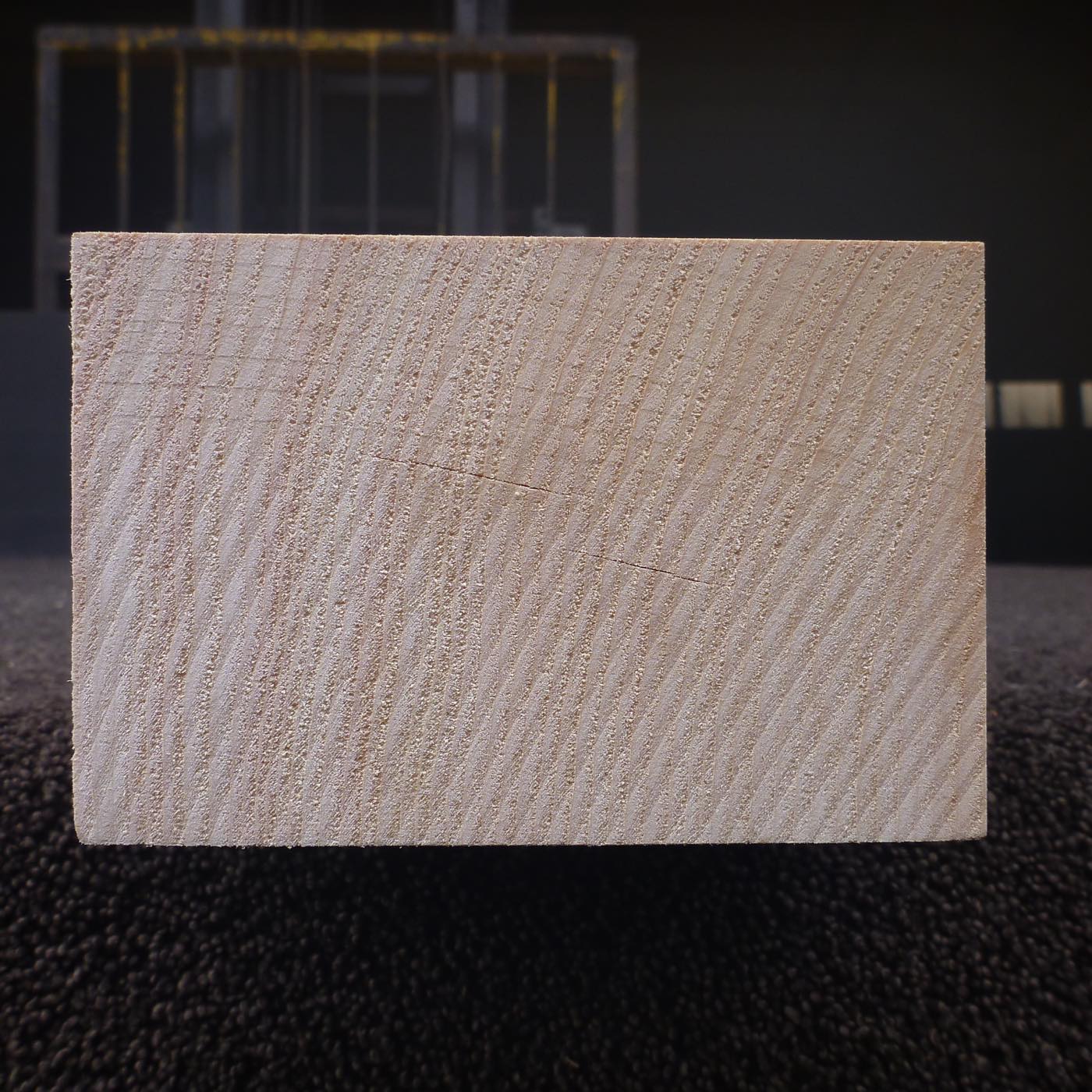 彫刻材 人工桧 柾目盤 ラフ材 L380×T80×W123mm JH380080123 Aグレード