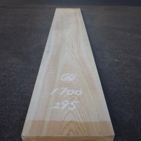 彫刻材 人工桧 板目板 ラフ材 L1700×T36×W295mm JH170036295 Aグレード
