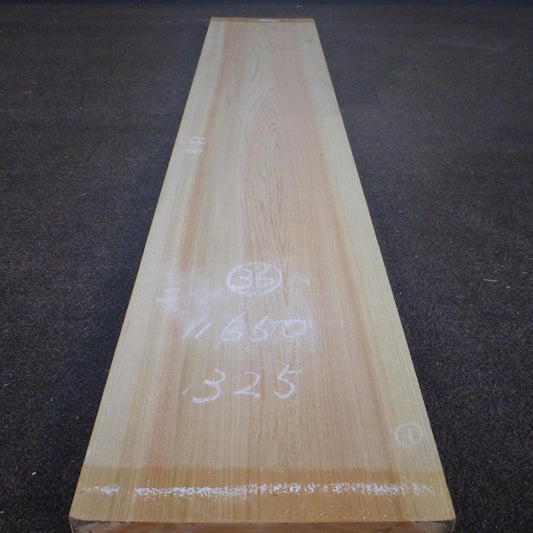 彫刻材 天然桧 板目板 ラフ材 L1650×T36×W325mm TH165036325 Aグレード