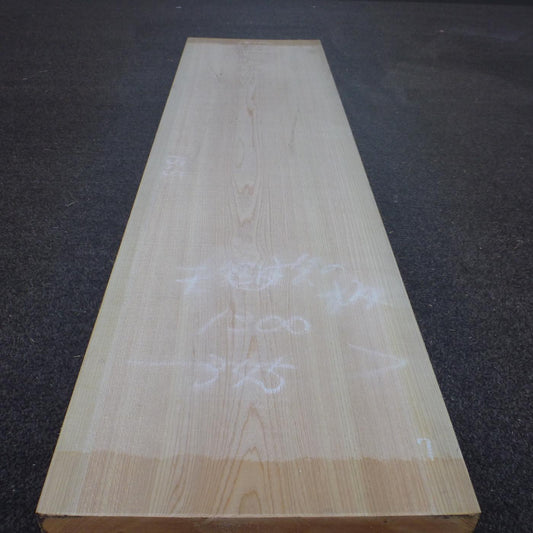 彫刻材 天然桧 板目板 ラフ材 L1300×T36×W345mm TH130036345 Aグレード