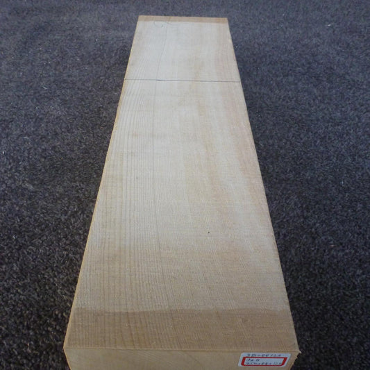 彫刻材 天然木曽檜 柾目盤 ラフ材 L450×T88×W123mm 3B088123 Bグレード 定番商品