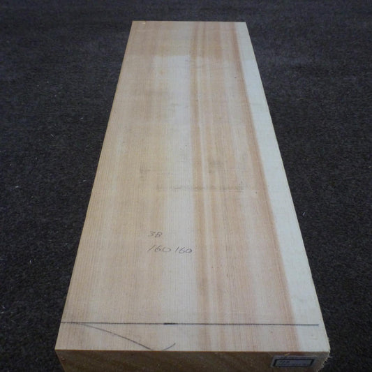 彫刻材 天然木曽檜 柾目盤 ラフ材 L450×T160×W160mm 3B160160 Bグレード 定番商品