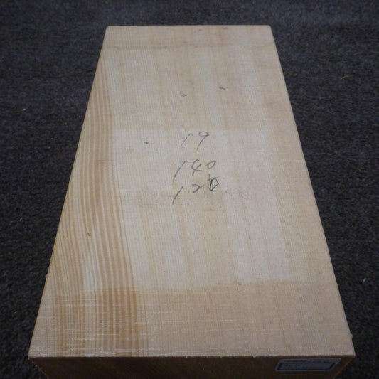 彫刻材 天然木曽檜 柾目盤 ラフ材 L250×T122×W140mm 5B122140 Bグレード 定番商品