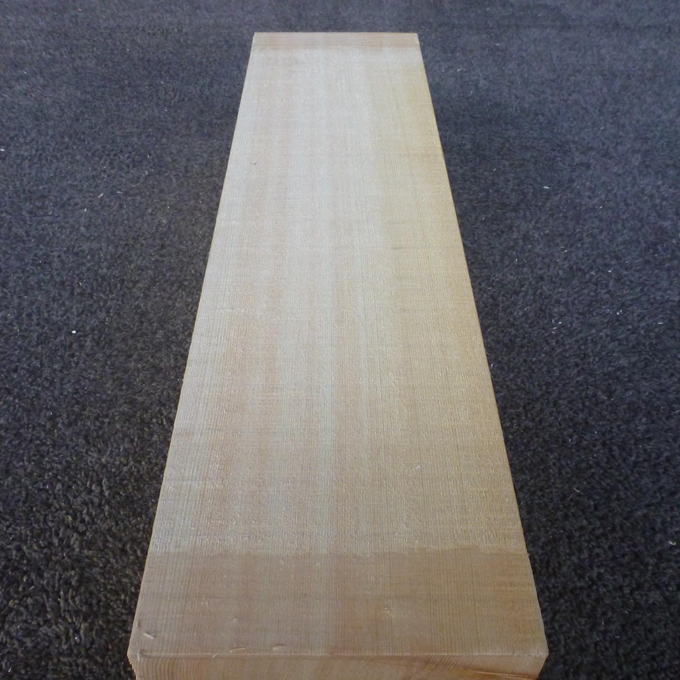 彫刻材 天然木曽檜 柾目盤 ラフ材 L500×T120×W135mm 500120135 Aグレード