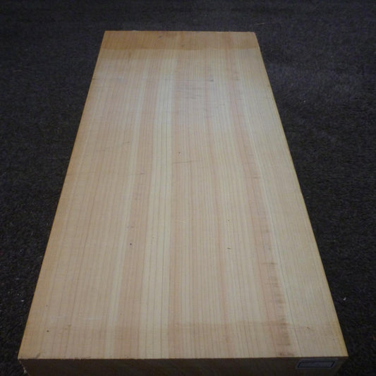 彫刻材 天然桧 柾目盤 ラフ材 L450×T129×W222mm TH3B129222 Bグレード 定番商品