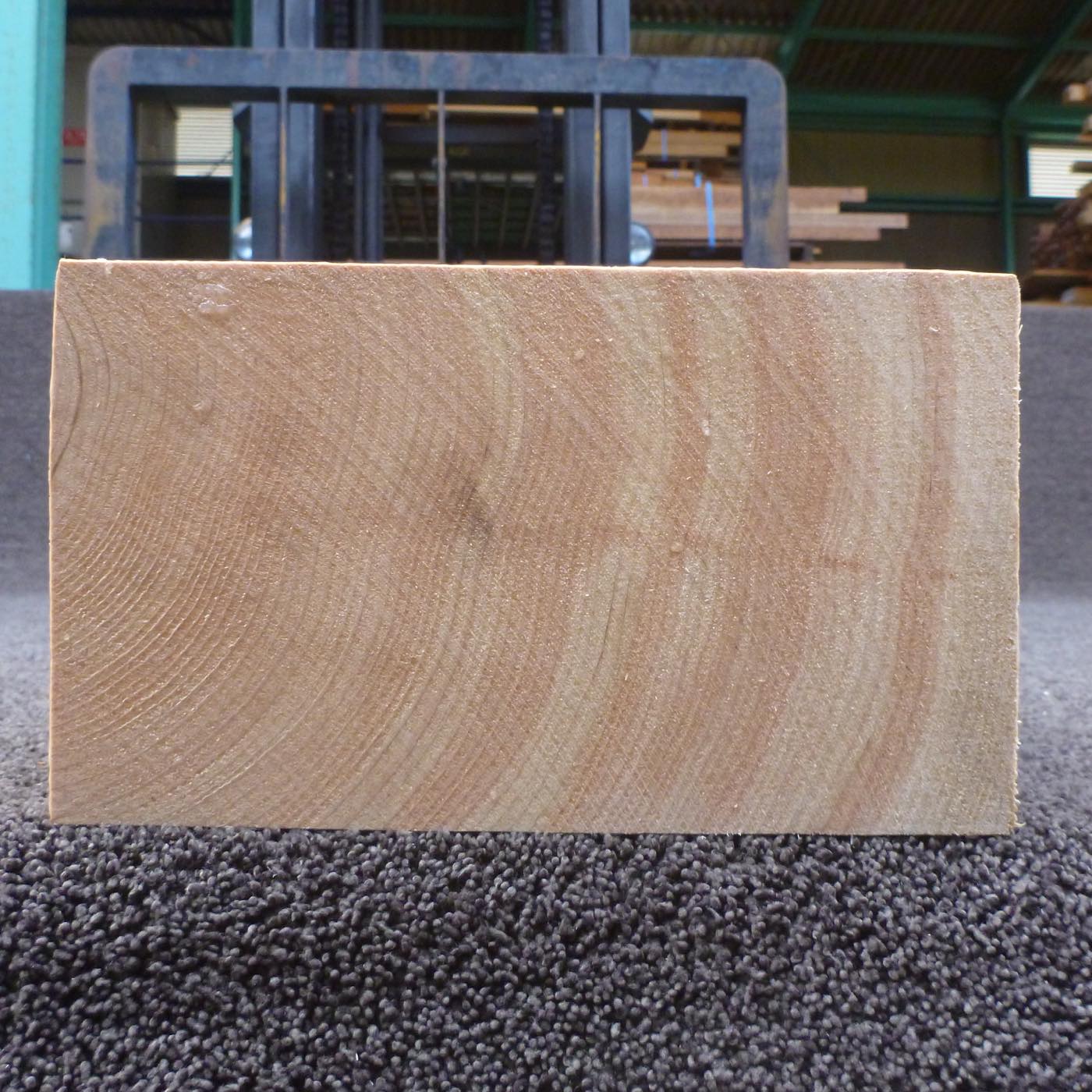 彫刻材 天然桧 柾目盤 ラフ材 L450×T129×W222mm TH3B129222 Bグレード 定番商品