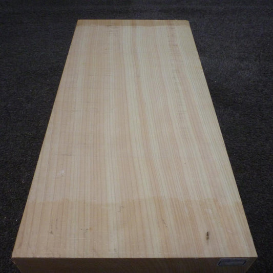 彫刻材 天然桧 柾目盤 ラフ材 L450×T129×W222mm TH3B129222-1 Bグレード 定番商品