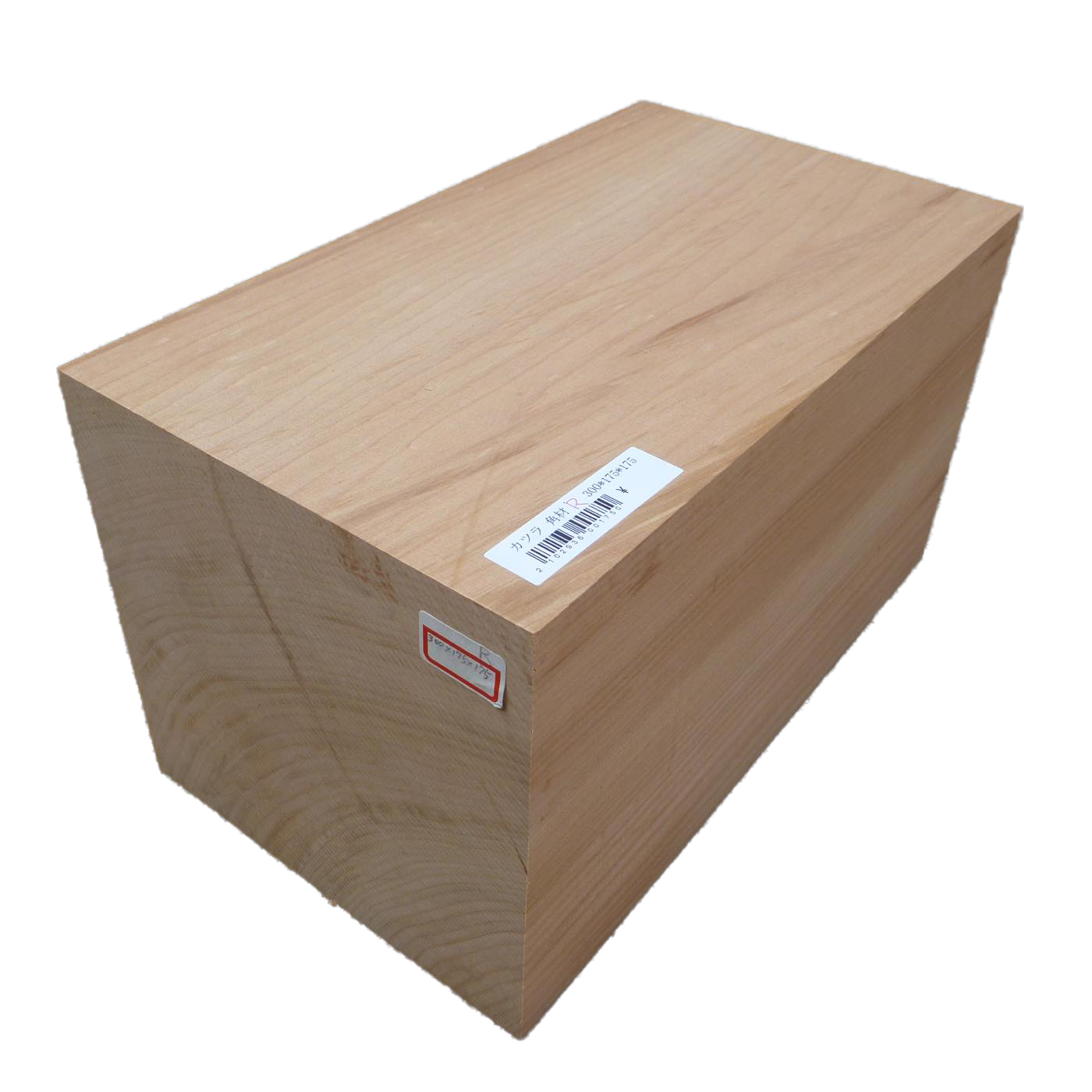 立体彫刻用材 桂 (カツラ) 300×175×175mm 293600175R【この商品は送料無料です】