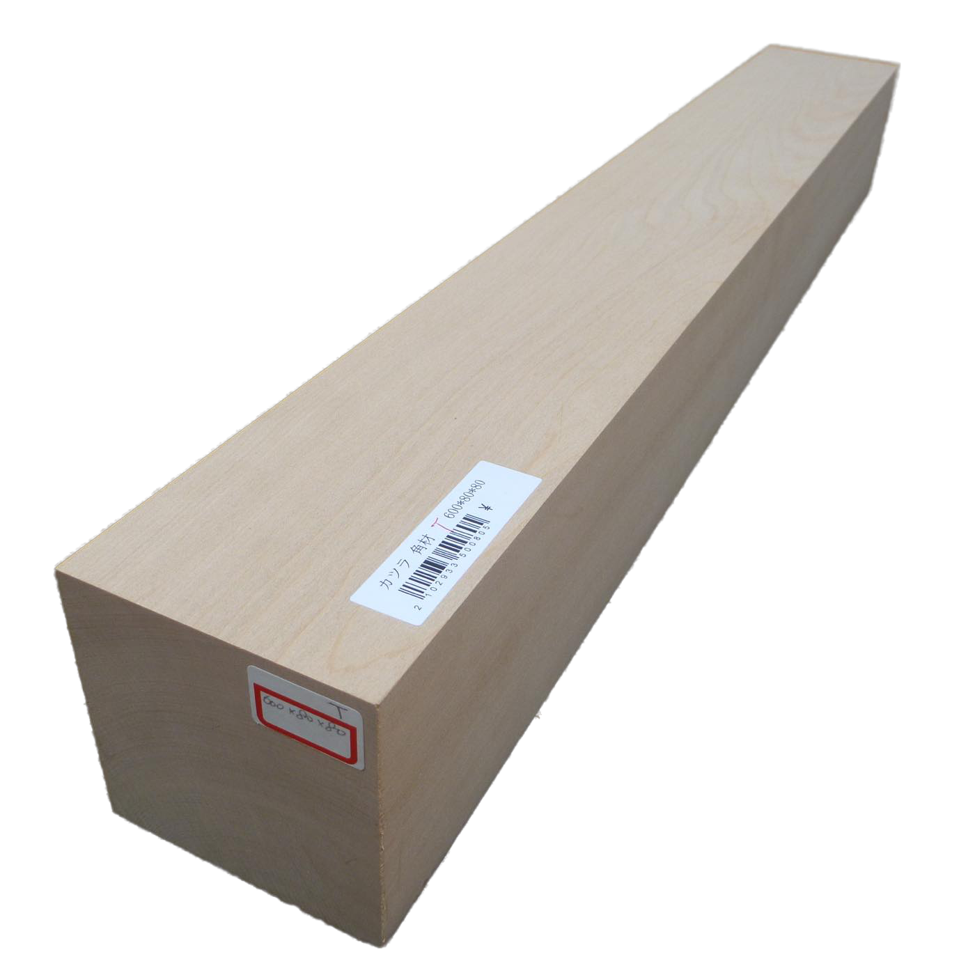 仏像用材 桂 (カツラ) 600×80×80mm 293350080T【この商品は送料無料です】