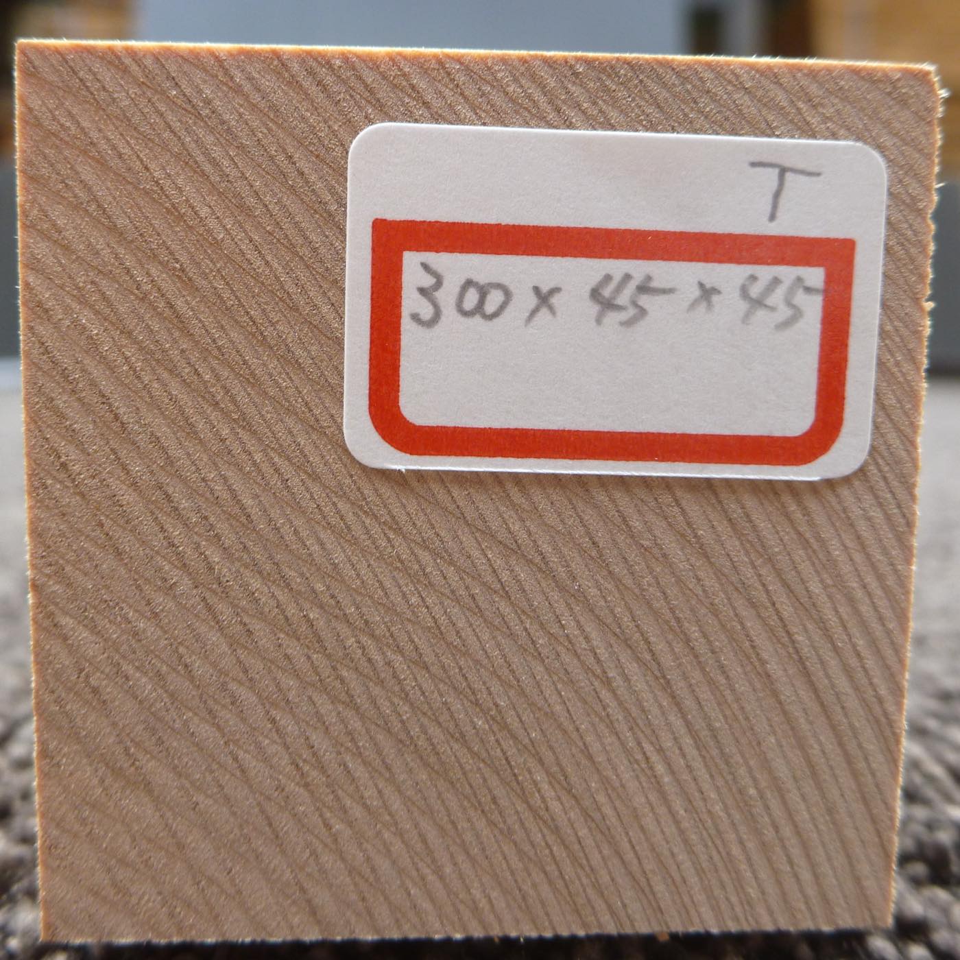 仏像用材 桂 (カツラ) 300×45×45mm 293600045T【この商品は送料無料です】
