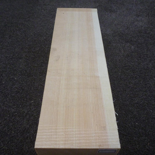 彫刻材 天然桧 柾目盤 ラフ材 L380×T113×W115mm TH380113115 Aグレード