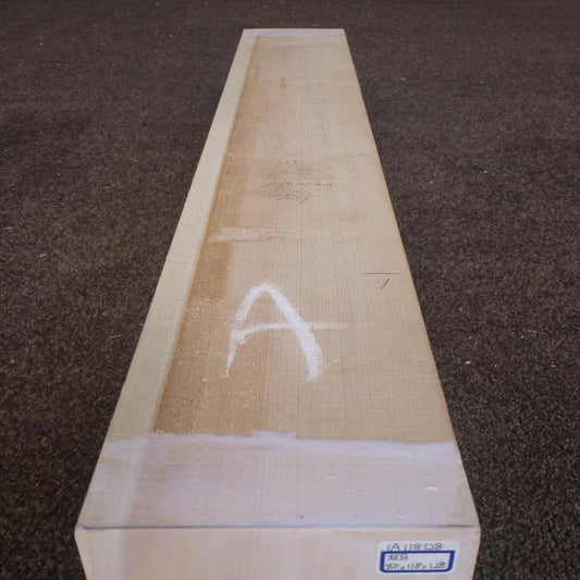 彫刻材 天然木曽檜 柾目盤 ラフ材 L750×T118×W128mm 1A118128 Aグレード 定番商品