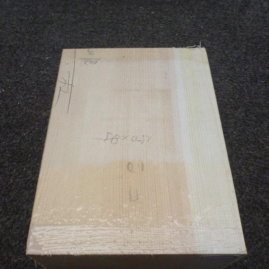 彫刻材 天然桧 柾目盤 ラフ材 L180×T83×W150mm TH180083150 Bグレード