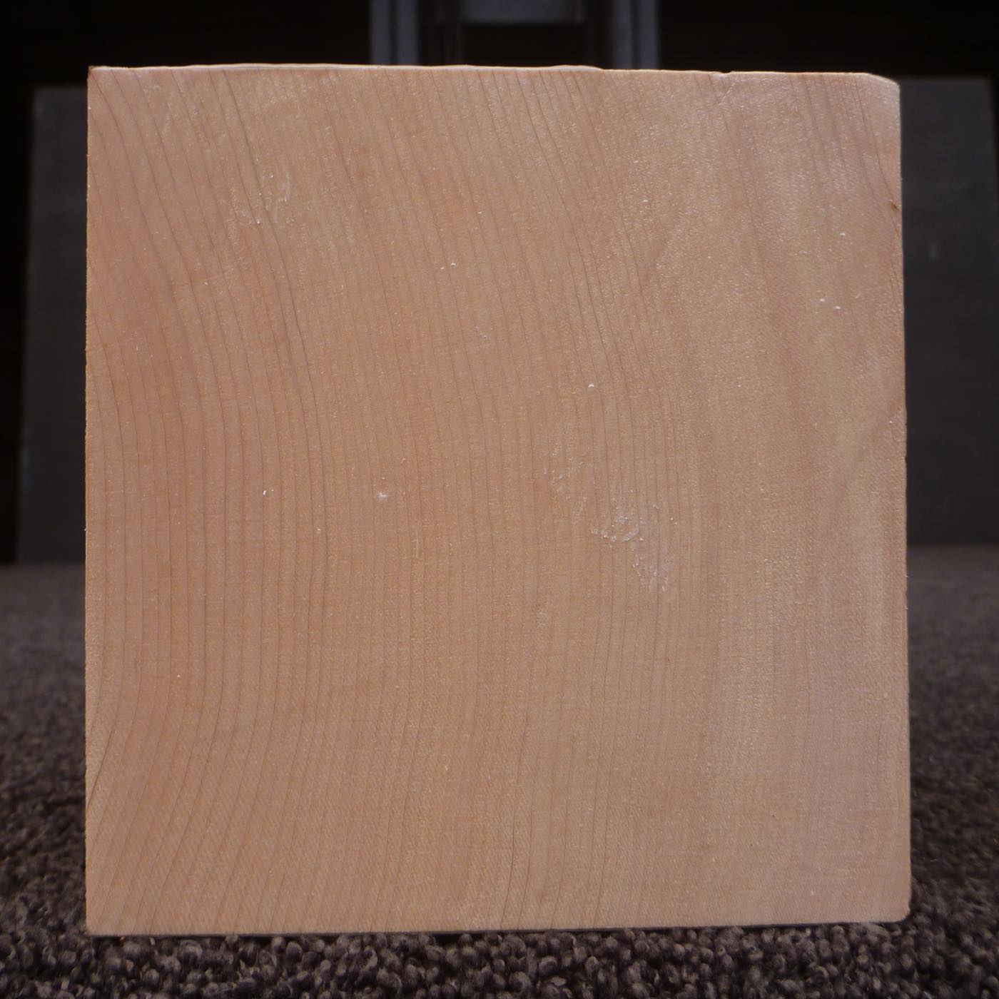 彫刻材 天然桧 板目盤 ラフ材 L250×T120×W125mm TH5B120125 Bグレード 定番商品