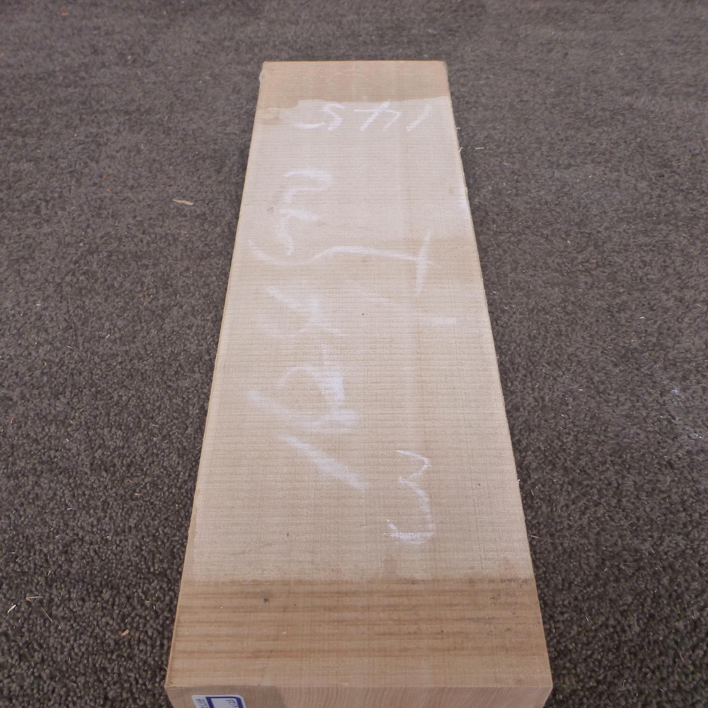 彫刻材 天然桧 柾目盤 ラフ材 L400×T123×W123mm TH400123123 Bグレード