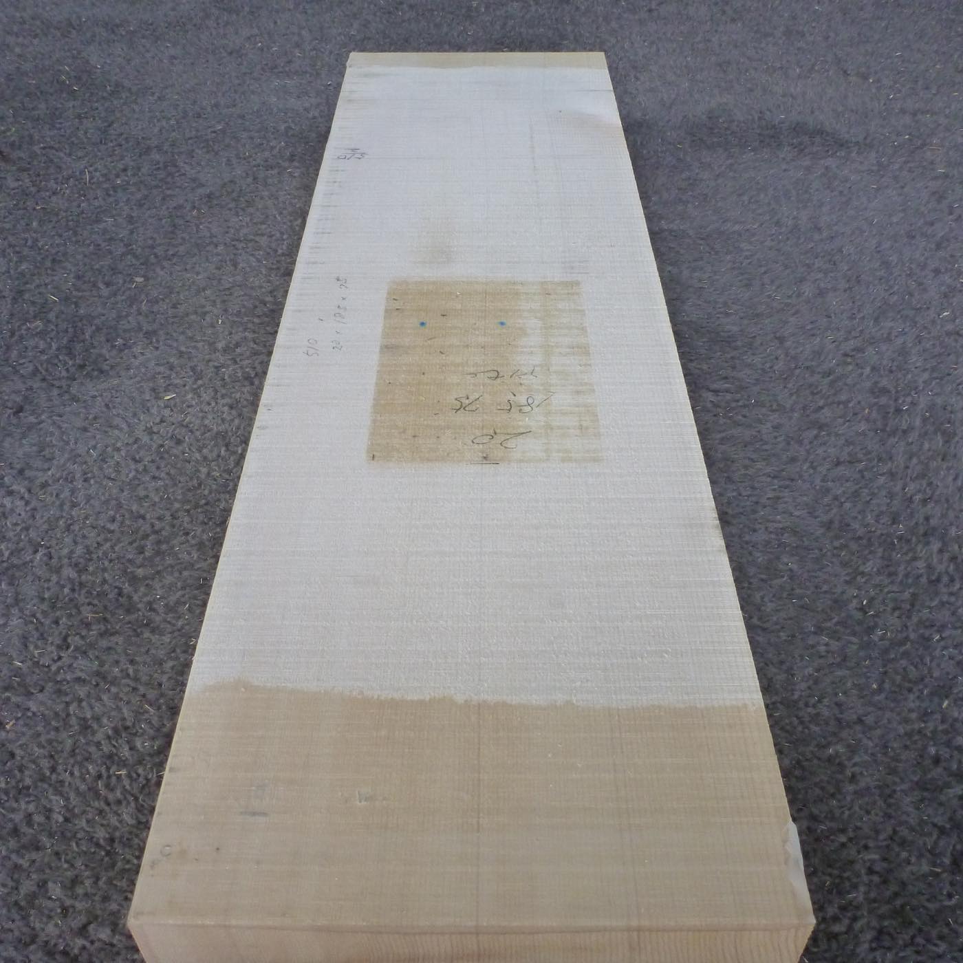 彫刻材 天然木曽檜 柾目盤 ラフ材 L600×T74×W178mm 2A074178 Aグレード 定番商品