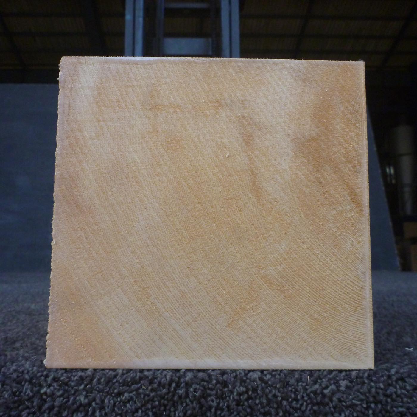 彫刻材 天然木曽檜 柾目盤 ラフ材 L450×T160×W160mm 3B160160-1 Bグレード 定番商品