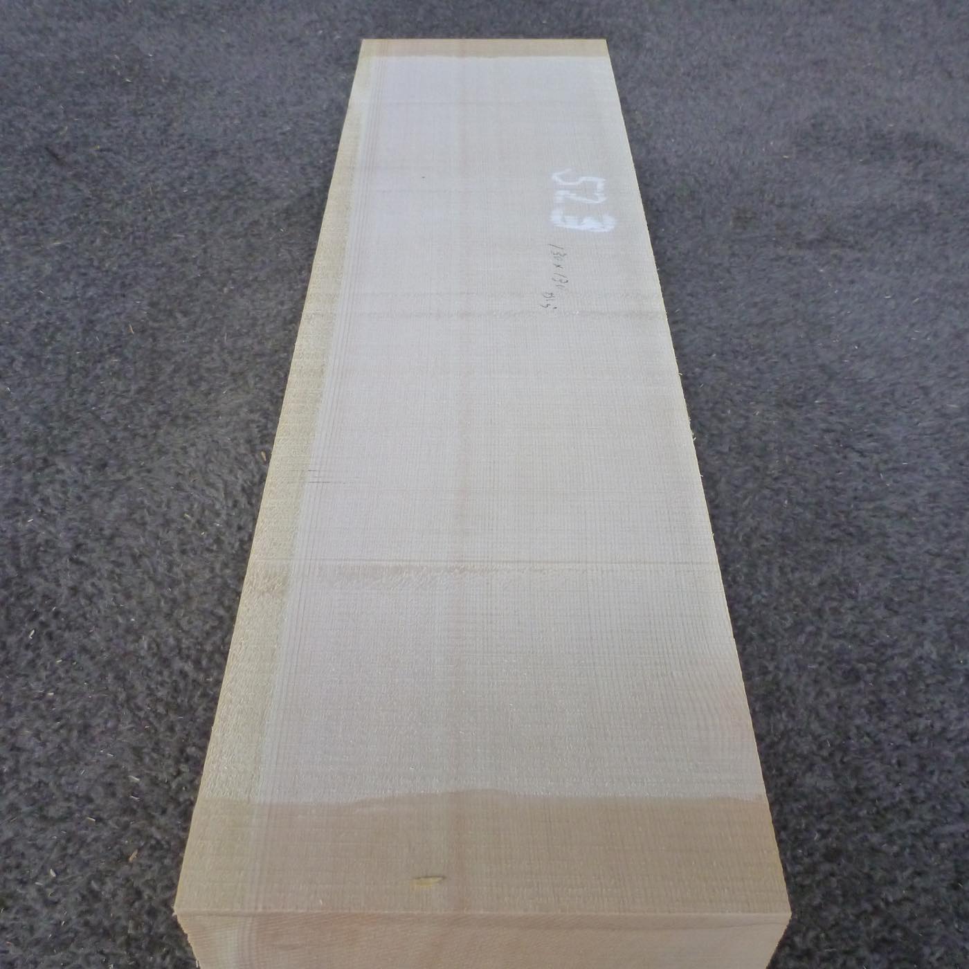 彫刻材 天然木曽檜 柾目盤 ラフ材 L450×T130×W130mm 3B130130 Bグレード 定番商品