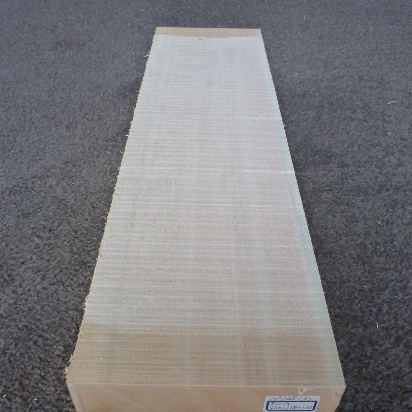彫刻材 天然木曽檜 柾目盤 ラフ材 L450×T128×W130mm 3A128130 Aグレード 定番商品