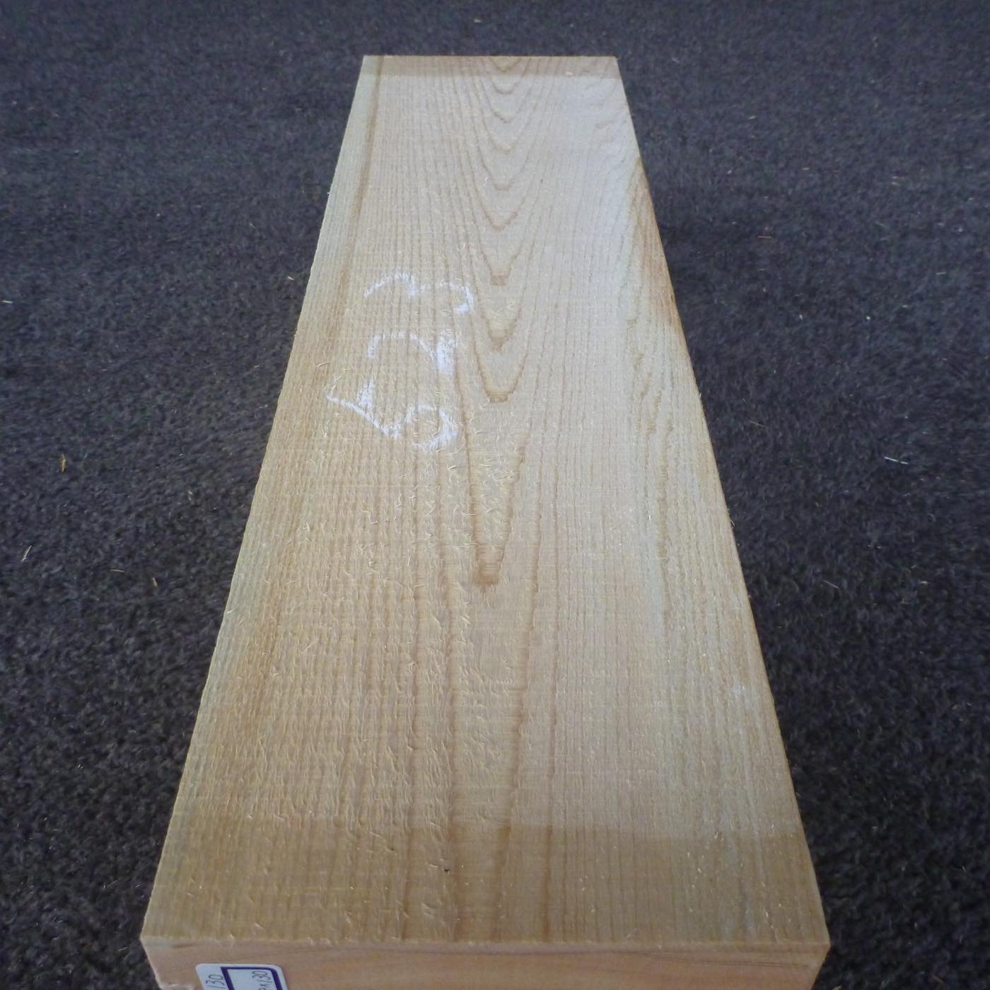 彫刻材 天然木曽檜 柾目盤 ラフ材 L450×T128×W130mm 3A128130 Aグレード 定番商品