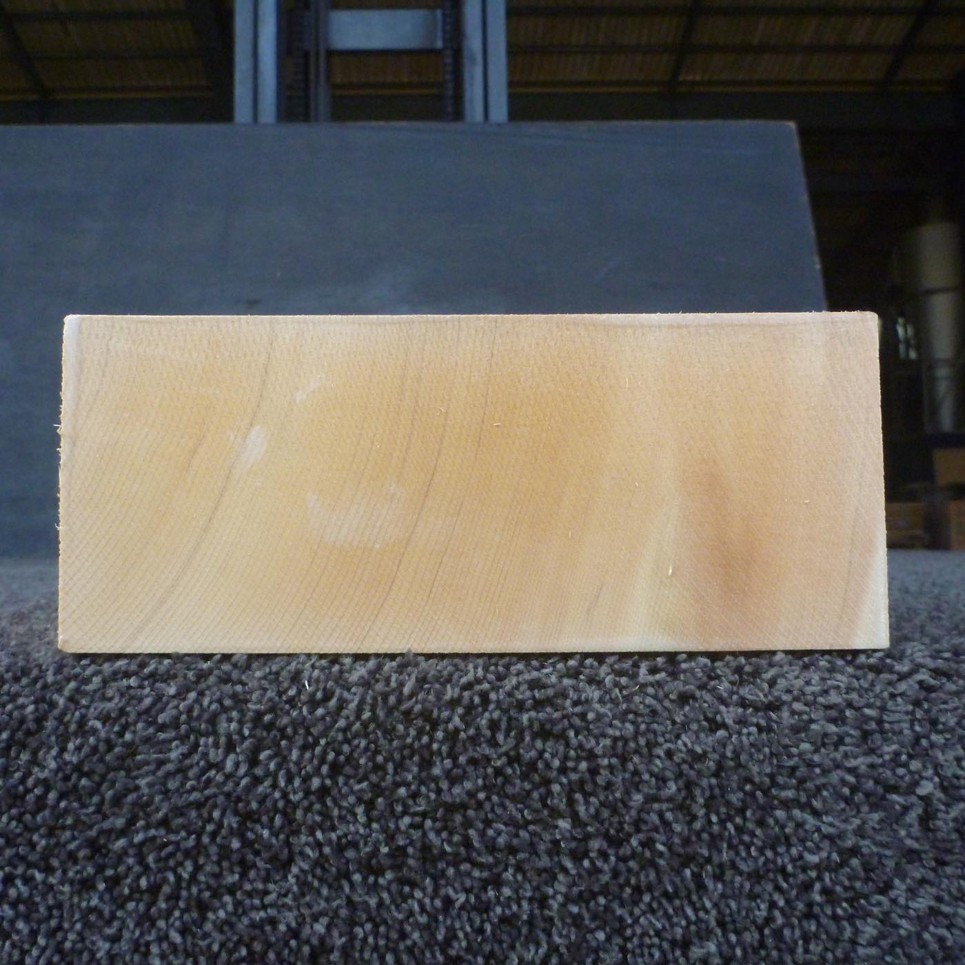 彫刻材 天然木曽檜 柾目盤 ラフ材 L450×T74×W184mm 3A074184 Aグレード 定番商品
