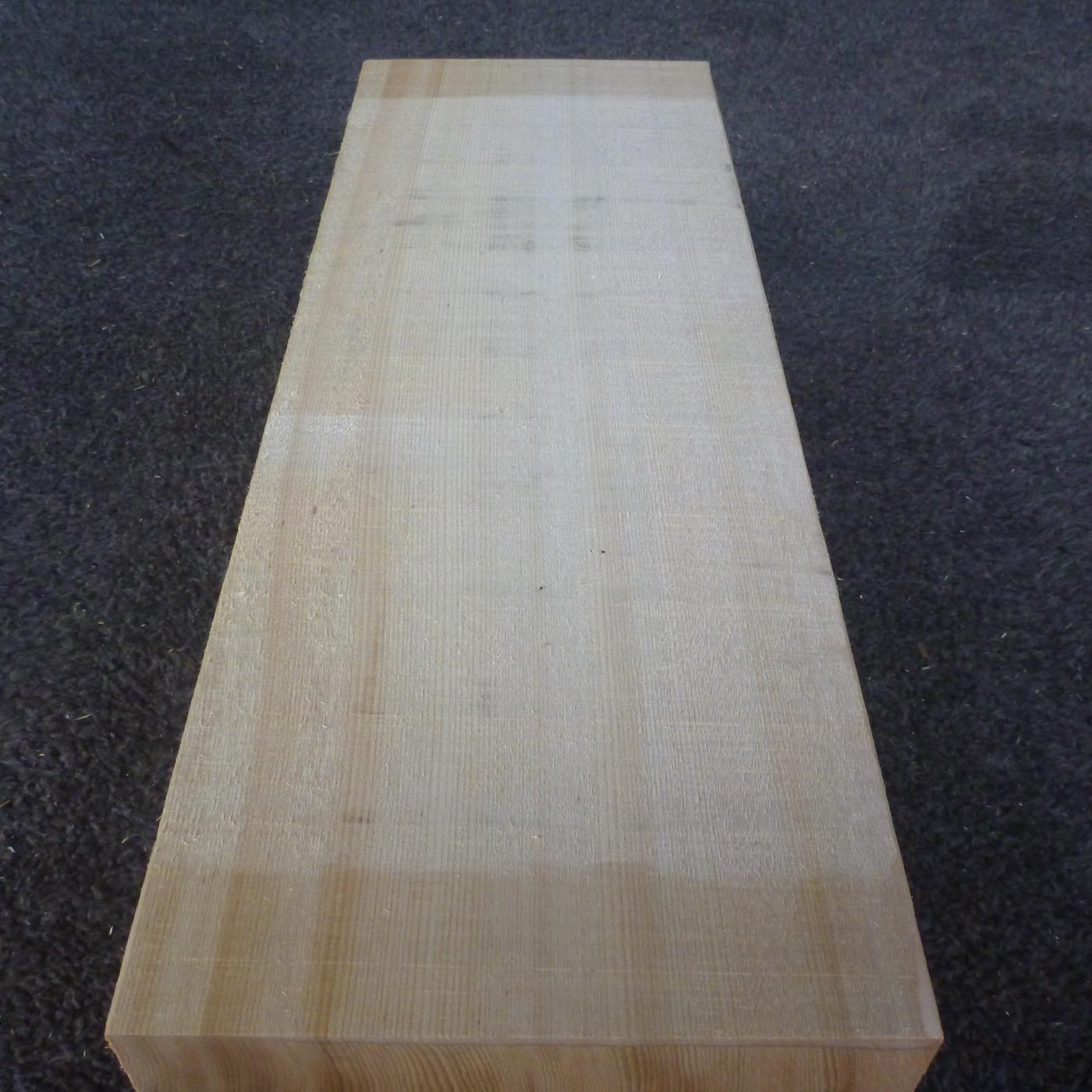 彫刻材 天然木曽檜 柾目盤 ラフ材 L450×T128×W165mm 3B128165 Bグレード 定番商品