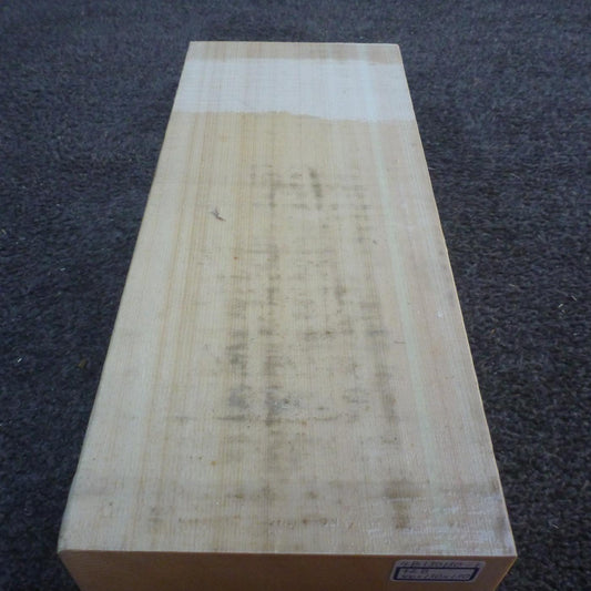 彫刻材 天然木曽檜 柾目盤 ラフ材 L300×T130×W130mm 4B130130-1 Bグレード 定番商品