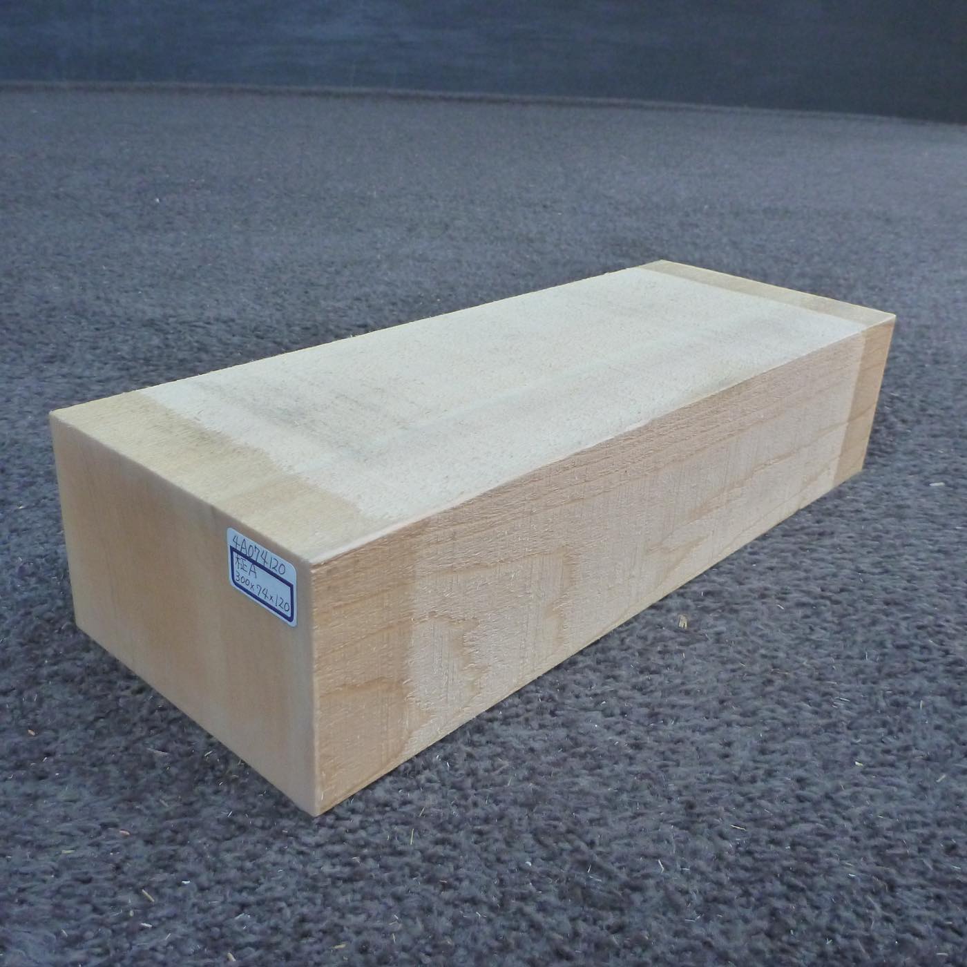 彫刻材 天然木曽檜 柾目盤 ラフ材 L300×T74×W120mm 4A074120 Aグレード 定番商品