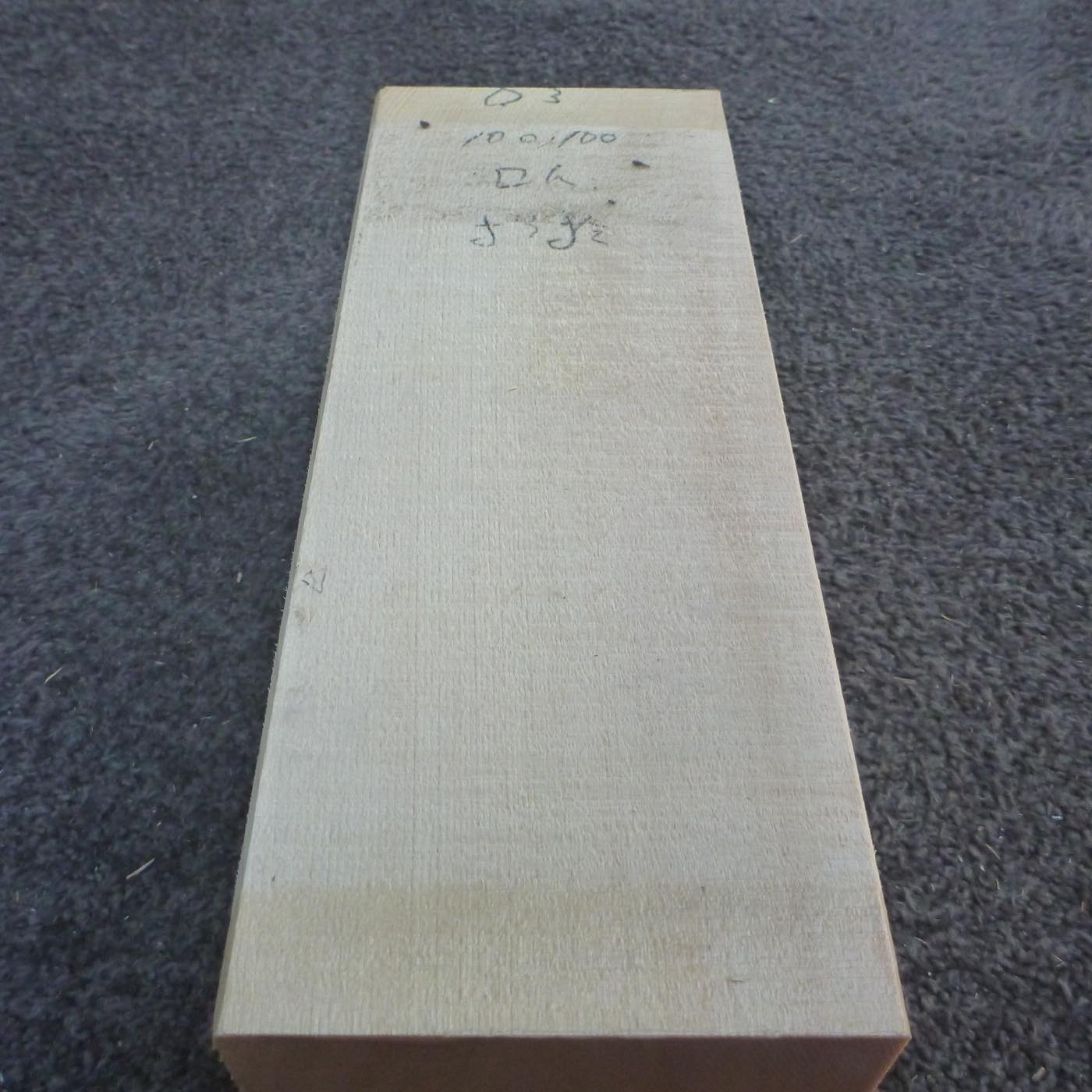 彫刻材 天然木曽檜 柾目盤 ラフ材 L250×T99×W100mm 5B099100 Bグレード 定番商品