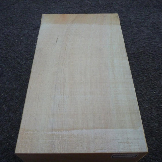 彫刻材 天然木曽檜 柾目盤 ラフ材 L200×T110×W129mm 200110129 Bグレード