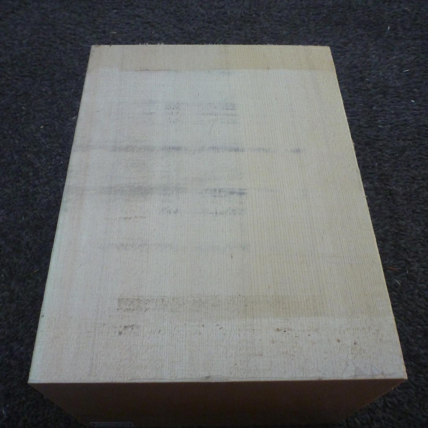 彫刻材 天然木曽檜 柾目盤 ラフ材 L200×T128×W165mm 200128165 Bグレード