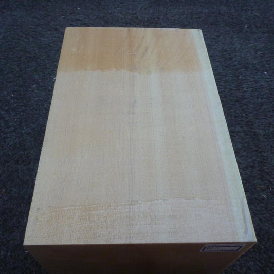 彫刻材 天然木曽檜 柾目盤 ラフ材 L190×T118×W140mm 190118140 Aグレード