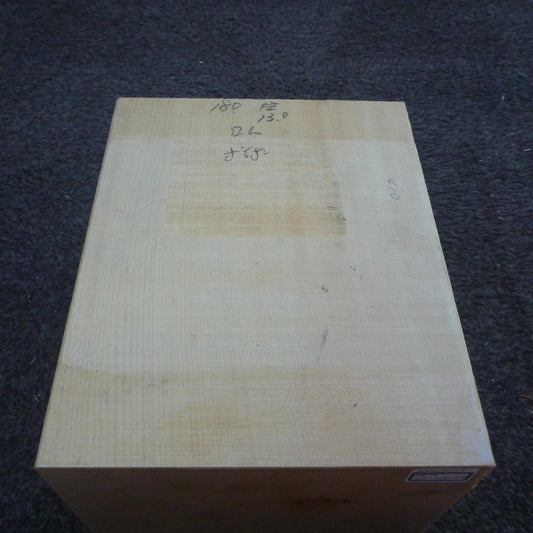 彫刻材 天然木曽檜 柾目盤 ラフ材 L200×T127×W179mm 200127179 Aグレード
