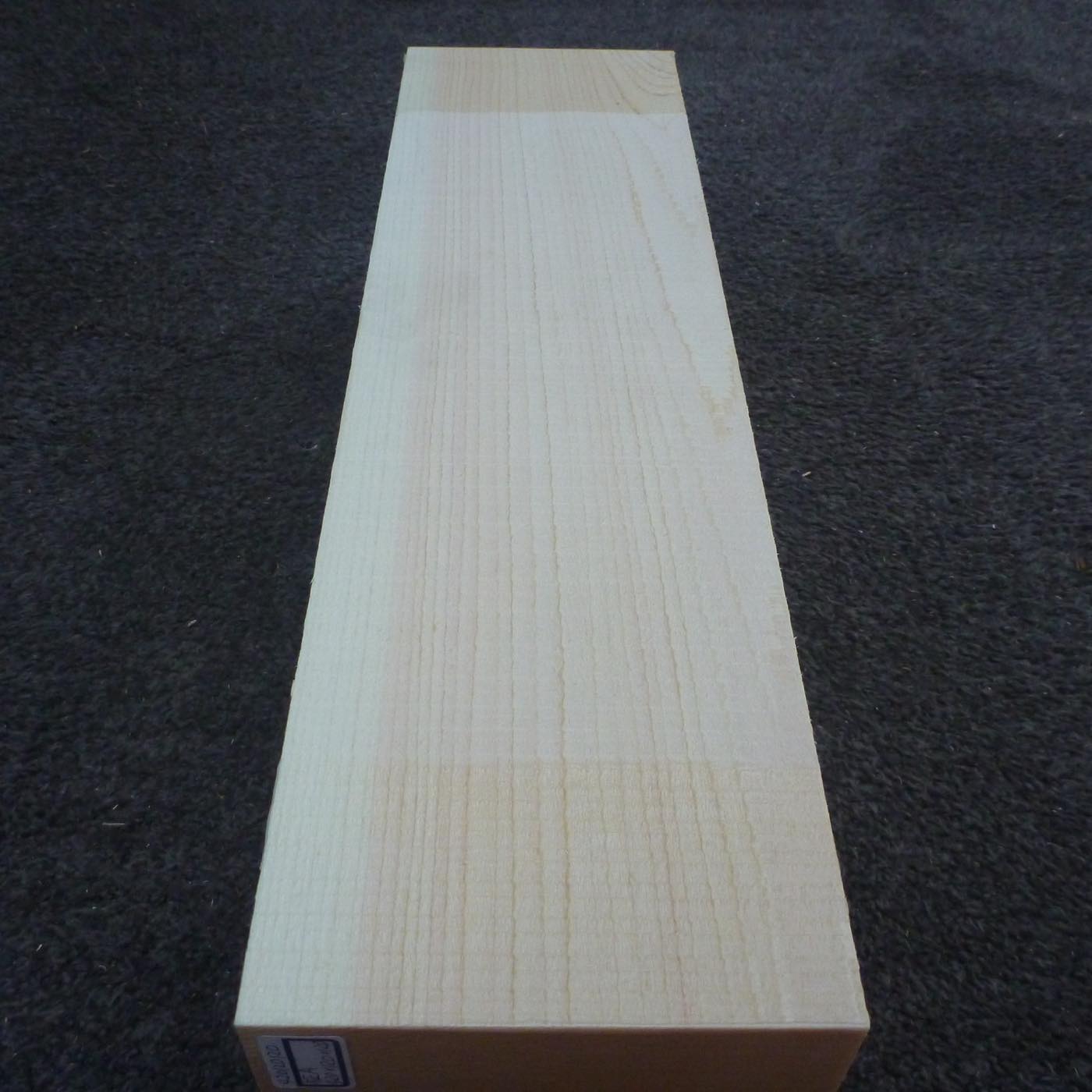 彫刻材 天然木曽檜 柾目盤 ラフ材 L420×T120×W120mm 420120120 Aグレード
