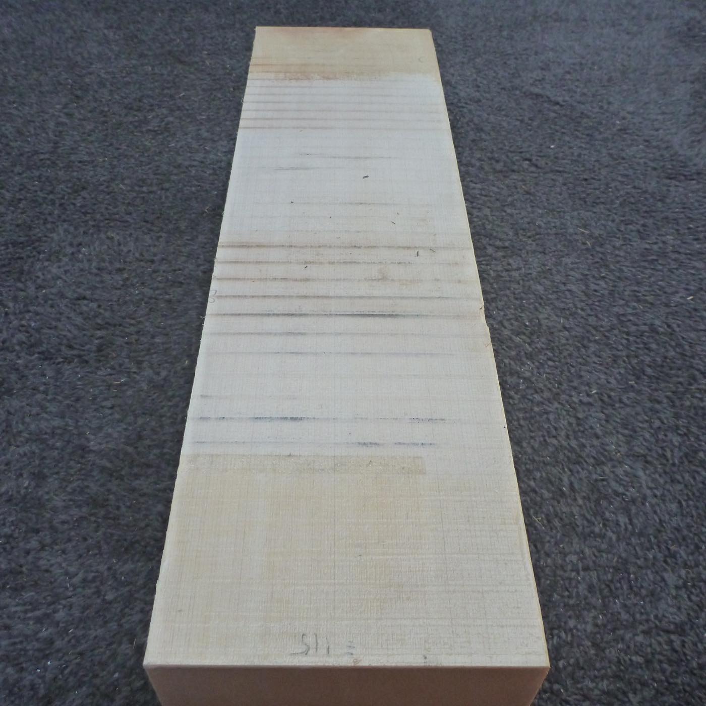 彫刻材 天然木曽檜 柾目盤 ラフ材 L420×T120×W120mm 420120120 Aグレード