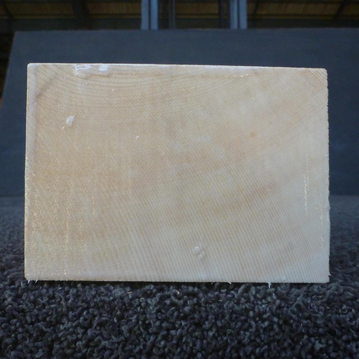 彫刻材 天然木曽檜 板目盤 ラフ材 L500×T85×W120mm 500085120 Aグレード